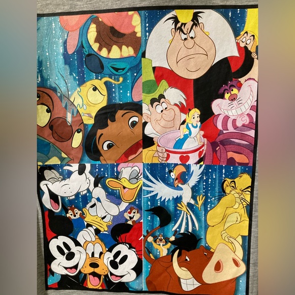 NWT - Disney 100 size L (juniors) tee shirt in gray - Picture 2 of 5